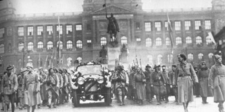 Regreso de la Legión, 16 octubre 1918, Praga